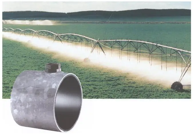 tuberías principales con polietileno para Pivot polietileno interior en tubería galvanizada para Pivote