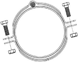 abrazadera anti-robo de cable eléctrico