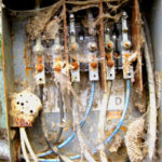 caja eléctrica a la intemperie