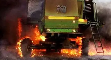 incendios forestales al cosechar