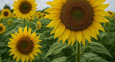 cultivo de rotación con girasol
