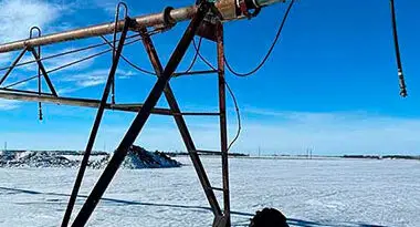 preparar el Pivot de riego en invierno