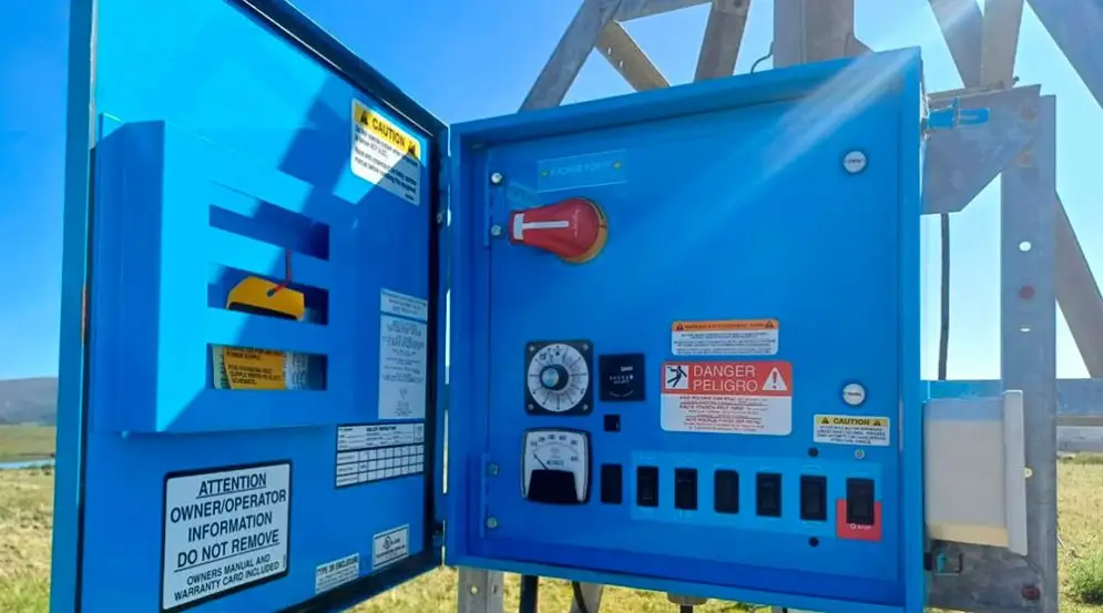 temporizador de velocidad de riego del Pivot