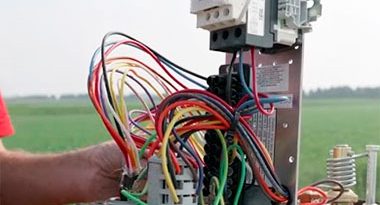 riesgo eléctrico en Pivotes de riego