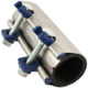 Abrazadera de acero inoxidable para reparaciones