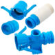 Accesorios de PVC azul para cobertura