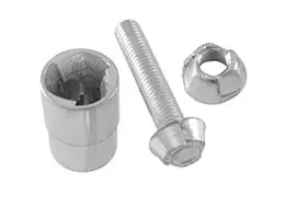 tornillos inviolables de acero cincado